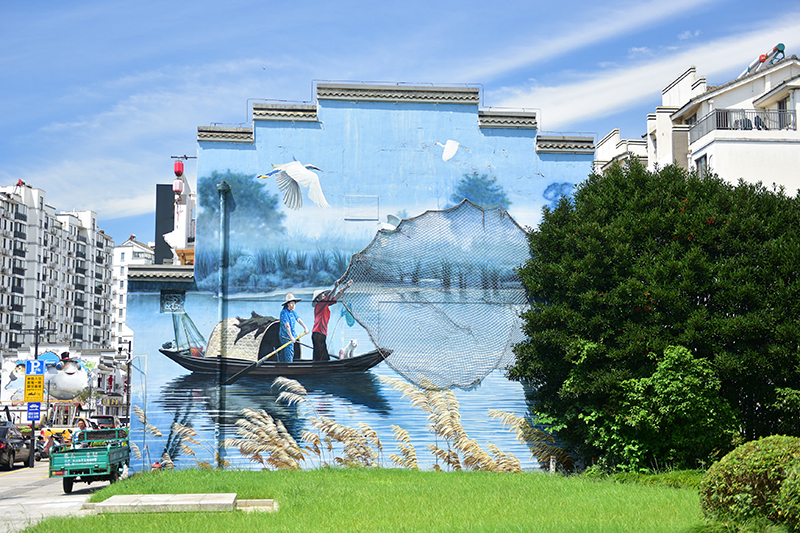 2020年8月2日拍攝的江蘇省張家港市永聯(lián)村。